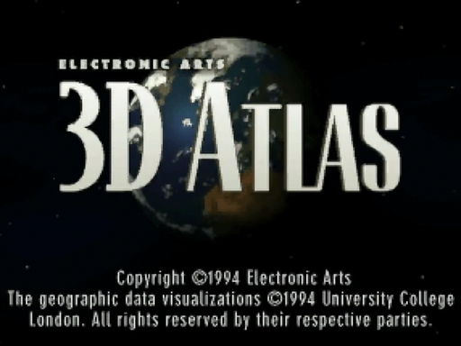 3D Atlas title screen for 3DO
